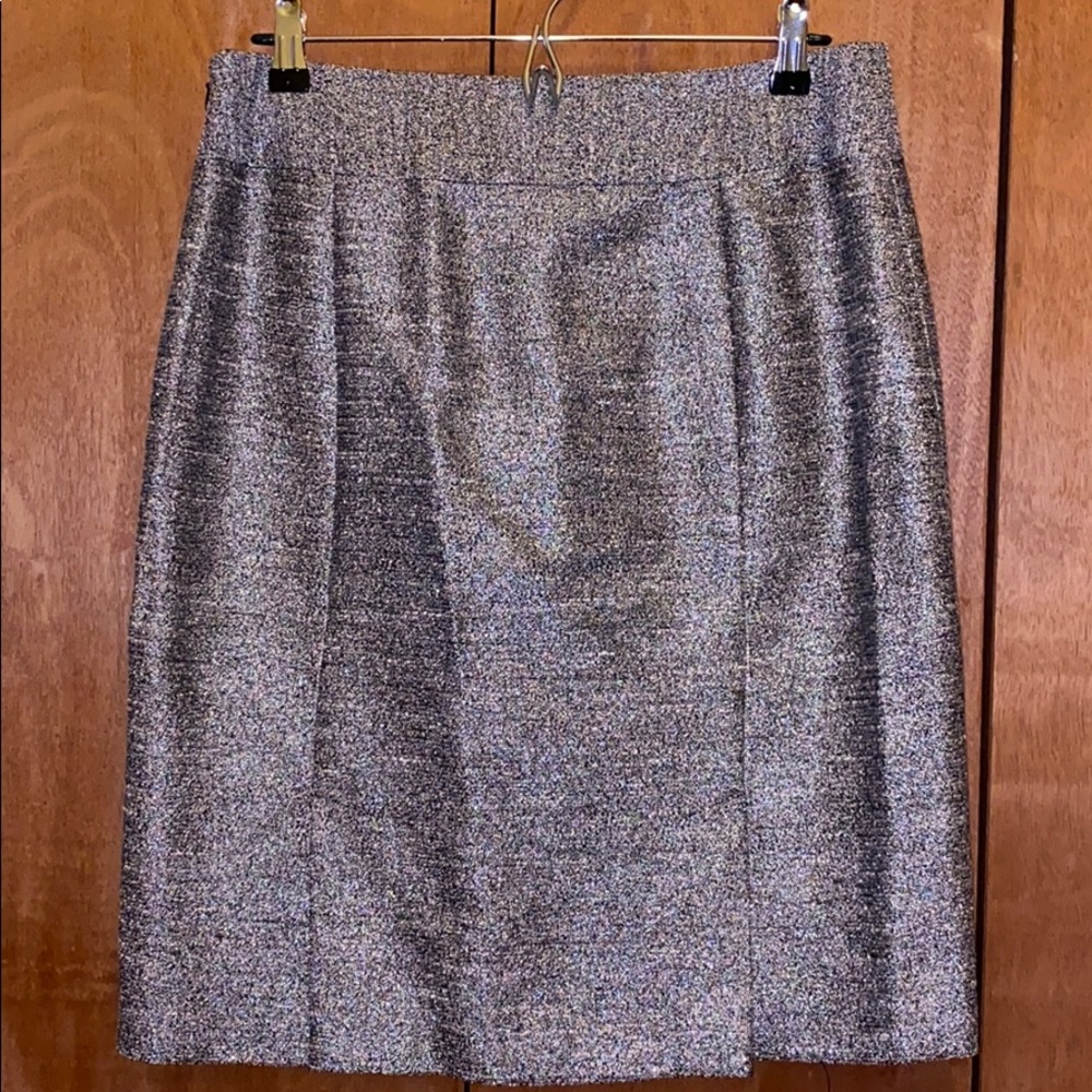 Banana Republic silver/black/pink skirt. Size 10